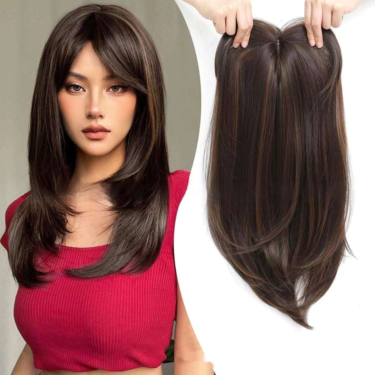 Top Hair Supplementing Piece Women