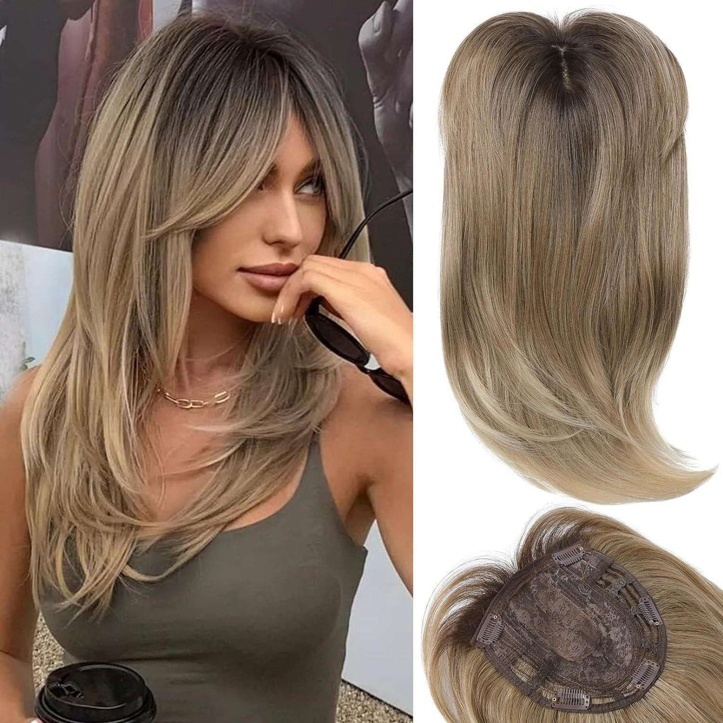 Top Hair Supplementing Piece Women
