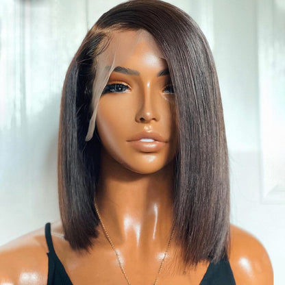 Super Double Drawn 13x4 Brown Lace Frontal Wig