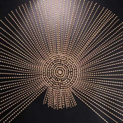 Bohemian Splendid Diamond Rhinestone Retro Ethnic Wind Length Fringed Headwear