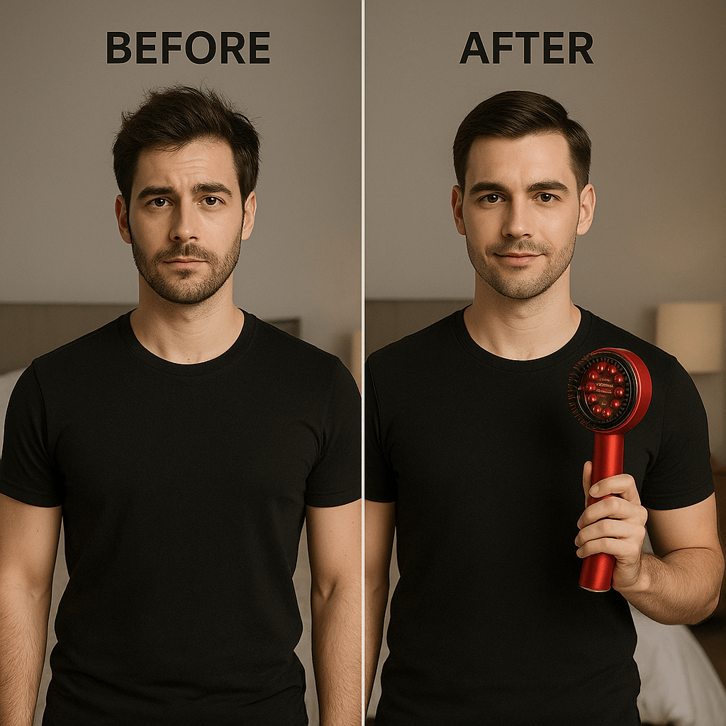 Red Light Therapy Scalp Comb for Home Massage Relief