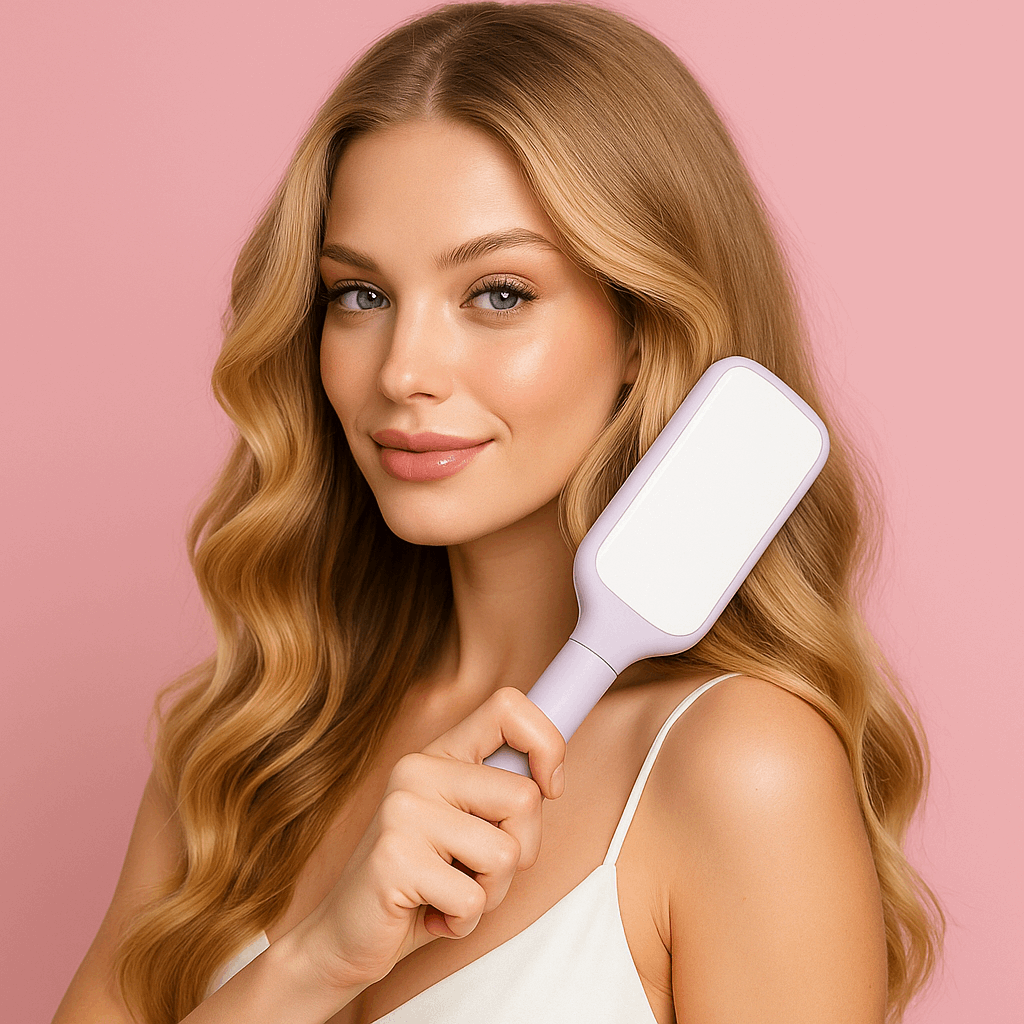 4 In 1 Self Cleaning Hair Brush Anti-Static Massage Comb Scalable Rotate Lifting