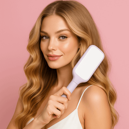 4 In 1 Self Cleaning Hair Brush Anti-Static Massage Comb Scalable Rotate Lifting