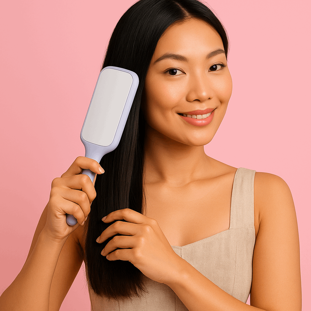 4 In 1 Self Cleaning Hair Brush Anti-Static Massage Comb Scalable Rotate Lifting