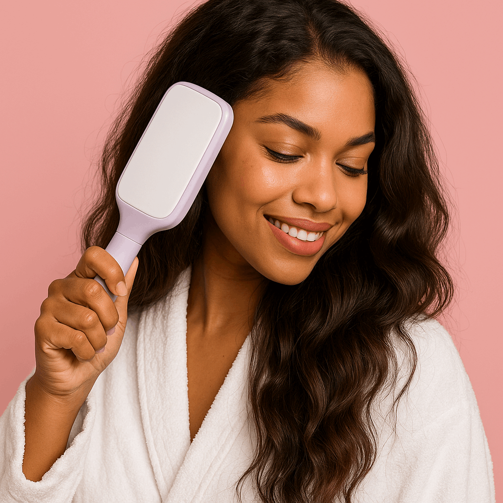 4 In 1 Self Cleaning Hair Brush Anti-Static Massage Comb Scalable Rotate Lifting