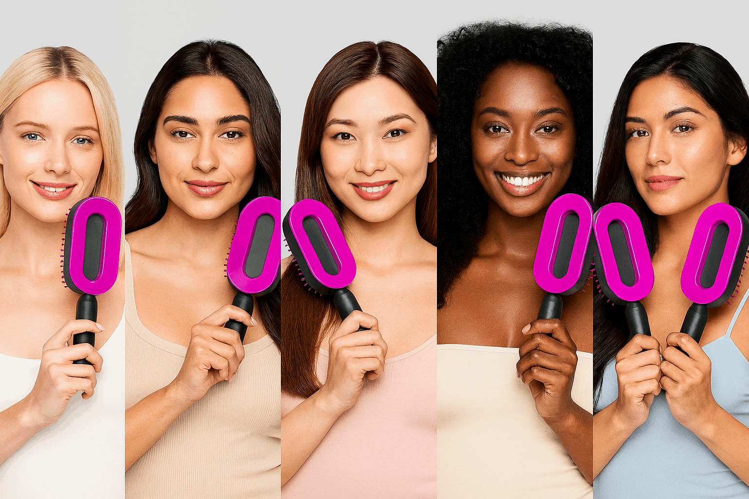 Premium One-Key Cleaning Hairbrush for Effortless Styling