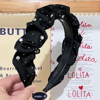 Headband High Skull Top Retro Black Full Diamond Broken Hair Black Starry Sky O1CN01gLci3g1D64lA0ISNi-2218691750166-0-cib-_9