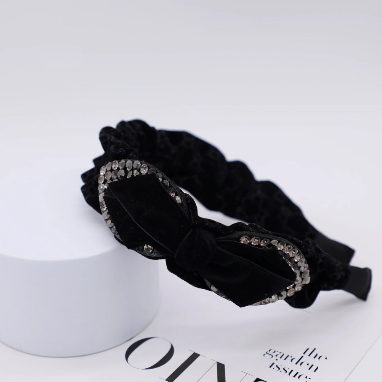 Headband High Skull Top Retro Black Full Diamond Broken Hair Black Chaebol Gold O1CN01krQ6Lr1D64lAPQ8Du__2218691750166-0-cib