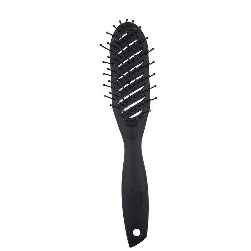 Black anti-static vent comb for smooth hair styling and reducing frizz
