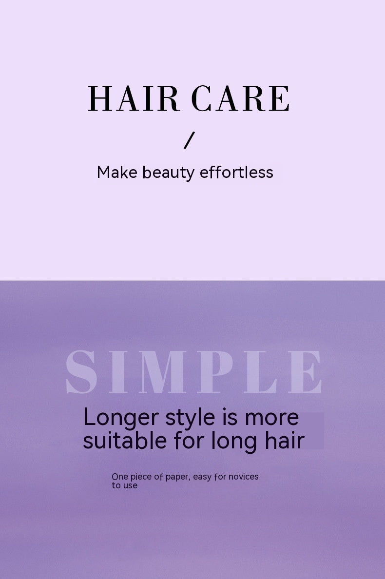 Korean automatic hair curler with easy instructions for styling long hair effortlessly