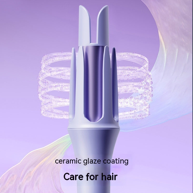 Korean automatic hair curler with ceramic glaze coating for gentle hair care and easy styling