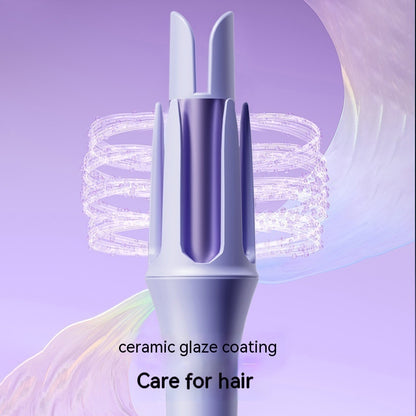 Korean automatic hair curler with ceramic glaze coating for gentle hair care and easy styling