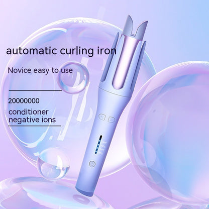 Korean automatic hair curler with easy-use design and negative ion technology for smooth curls