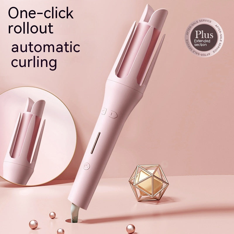 Korean automatic hair curler with one-click rollout for effortless curling and styling