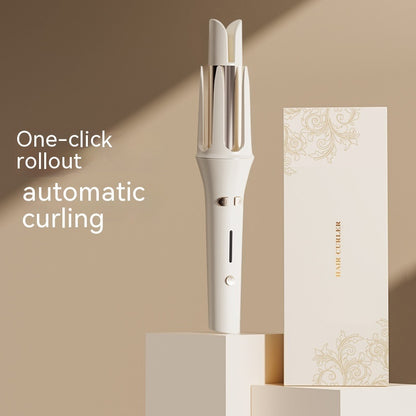 Korean automatic hair curler with one-click rollout function for easy styling