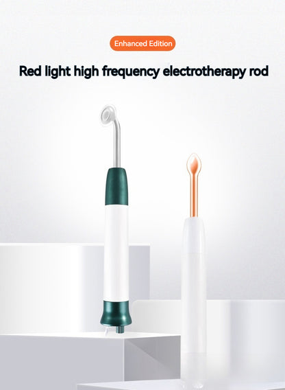 Red light high frequency electrotherapy rod beauty tool for hair growth and skin rejuvenation