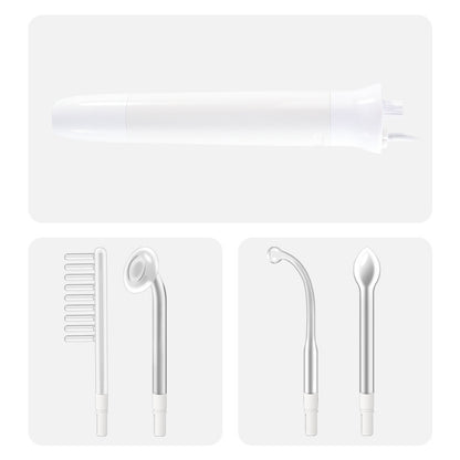 Electro-therapy beauty tool for hair growth and skin rejuvenation with multiple detachable metal attachments