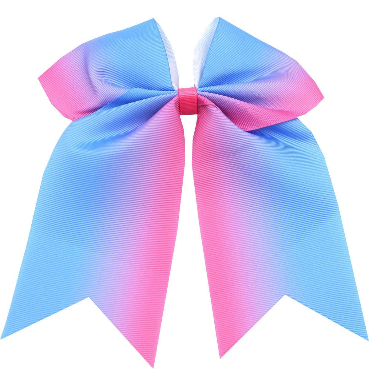 Children's Rainbow Hair Accessories in Pink and Blue with Large Bow for Kids' Hairstyles