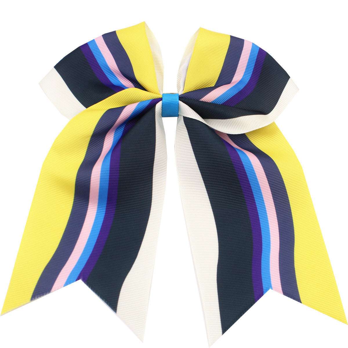 Colorful striped bow for kids, perfect as children's rainbow hair accessories for stylish looks