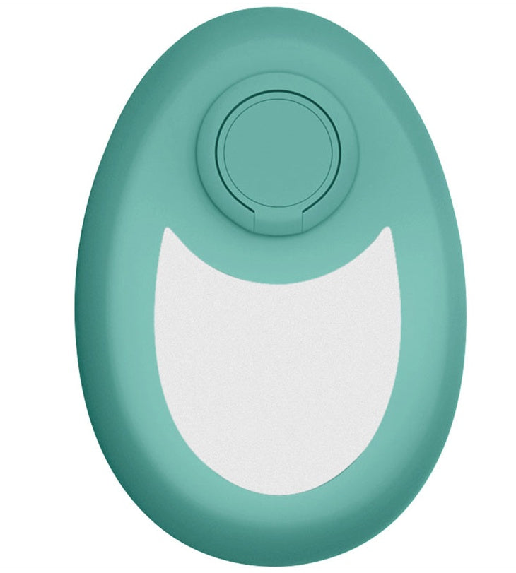 Magic crystal hair eraser for women and men in teal with ergonomic design and white abrasive surface