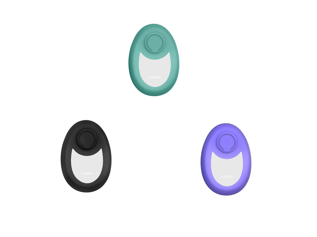 Three magic crystal hair eraser for women and men in green black and purple colors for hair removal