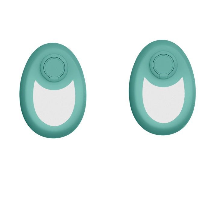 Pair of teal magic crystal hair eraser for women and men devices for gentle hair removal