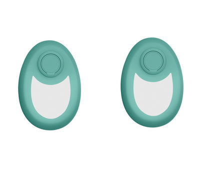 Pair of teal magic crystal hair eraser for women and men devices for gentle hair removal