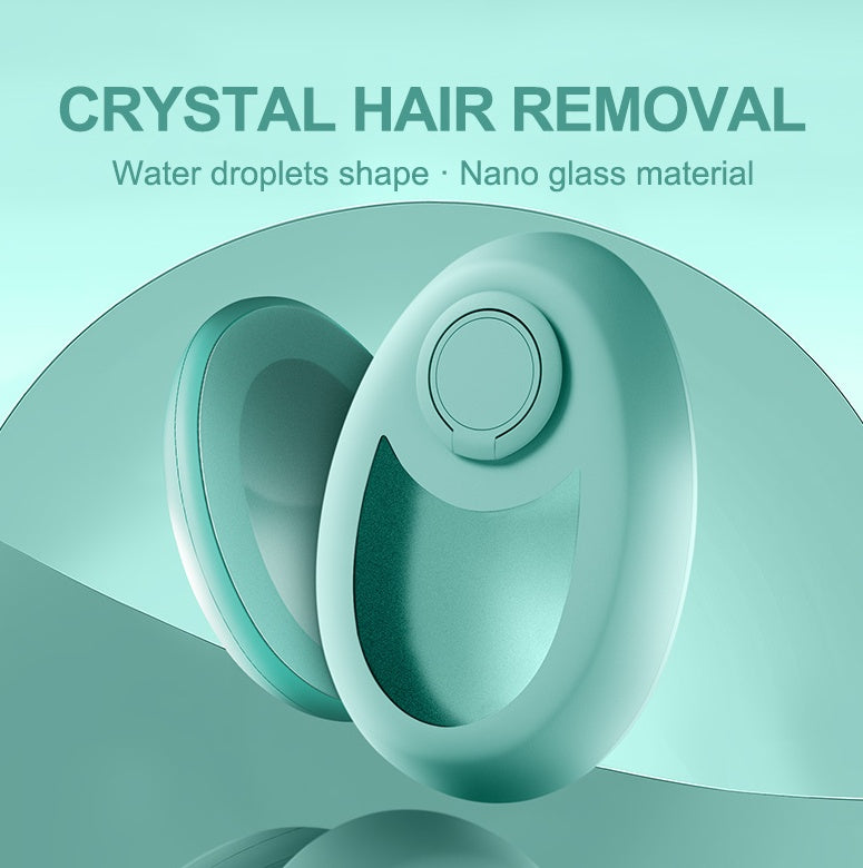 Magic crystal hair eraser for women and men in water droplet shape with nano glass material