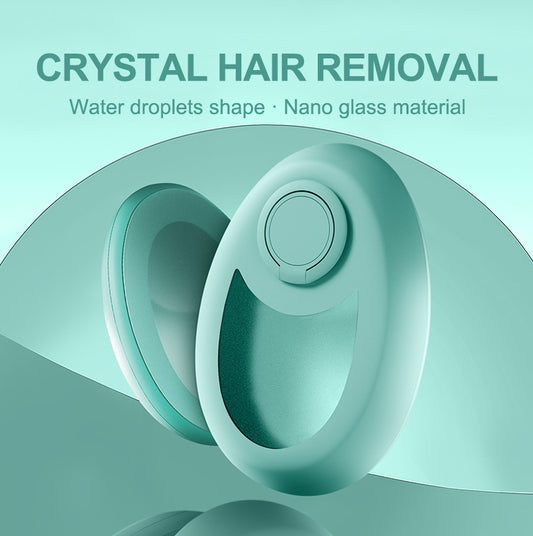 Magic crystal hair eraser for women and men in water droplet shape with nano glass material