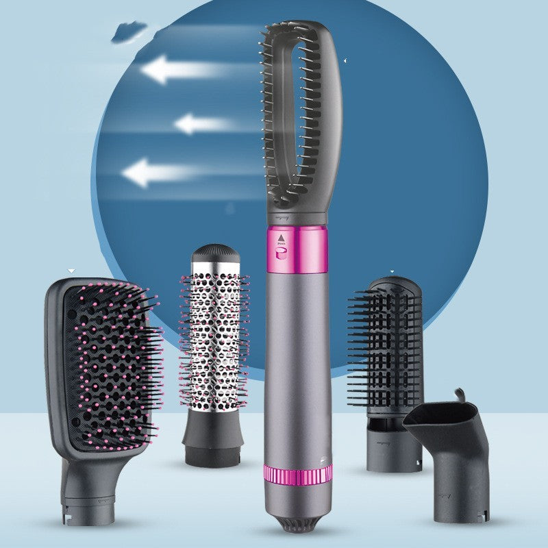 Easy use hair straightener for all hair types with multiple brush attachments and sleek design