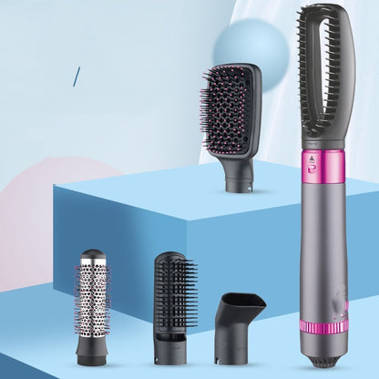 Electric hair straightener with multiple brush attachments easy use hair straightener for all hair types