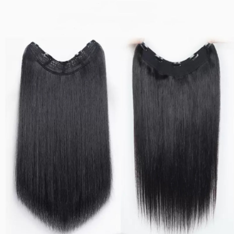 Women's Long Straight Hair Hairpiece  Without Mark