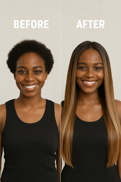 Female Long Straight Hair Front Lace Wig Head Cover