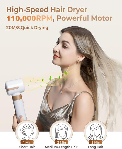 Multifunctional 7-in-1 High-speed Hair Dryer Straight Comb