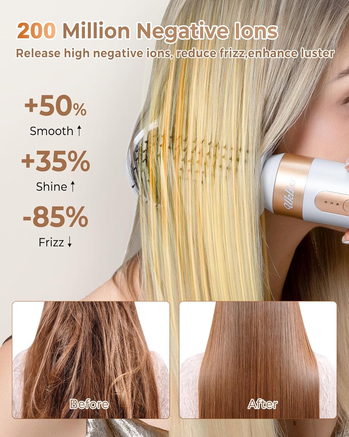 Multifunctional 7-in-1 High-speed Hair Dryer Straight Comb