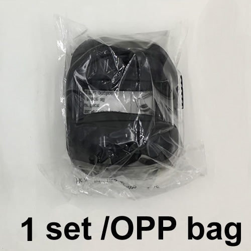 5-piece men's facial hair styling kit in OPP bag for precise beard modeling