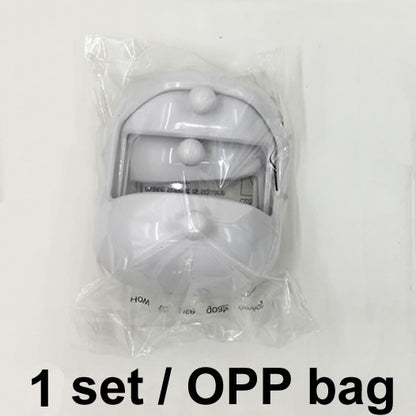 Men's facial hair styling kit featuring a 5-piece beard modeling template set in OPP bag