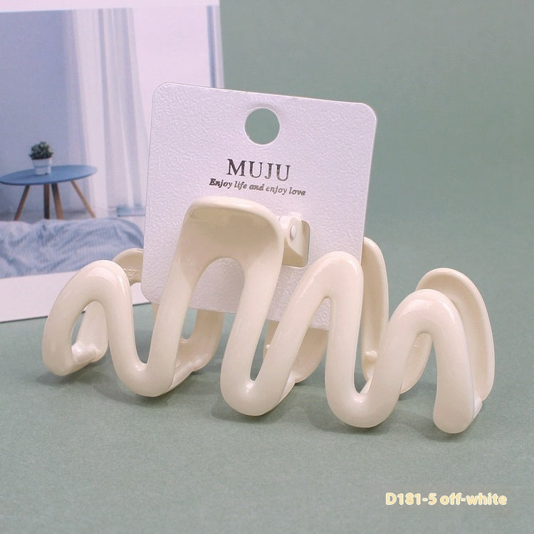 Back Shape Mosquito Coil TT Comb Hair Stick in Off-White, a stylish choice for luxury hair accessories