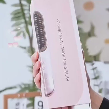 Cordless Wet and Dry Hair Straightener Brush