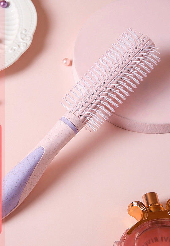 Professional airbag comb with soft bristles and ergonomic handle for personal wash and hair care