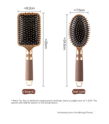 Household airbag comb massage hair tools featuring flat and oval brush heads professional hair comb tools
