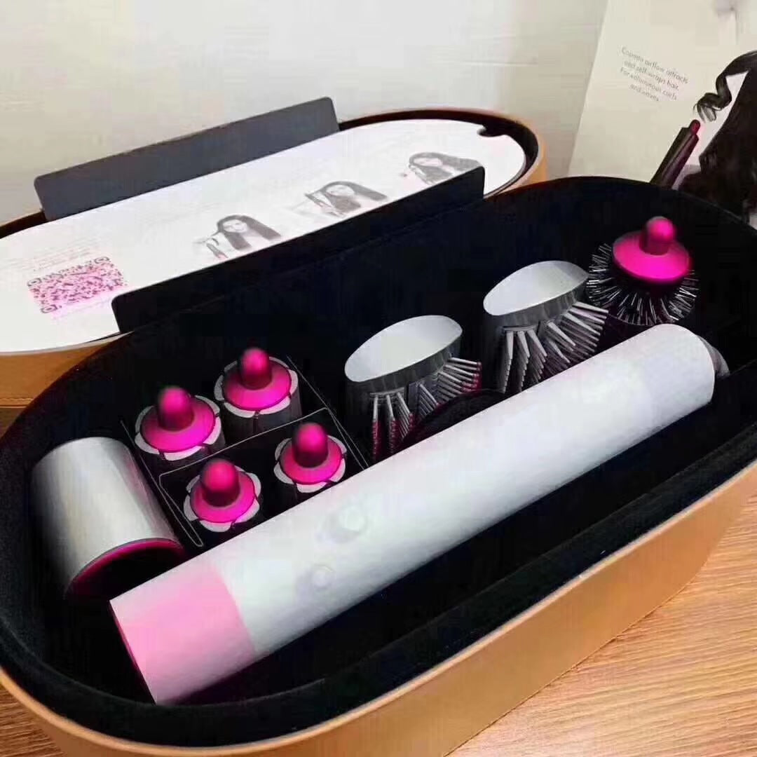 Wet and dry curling iron set with multiple attachments, a professional hair styler for all hair types