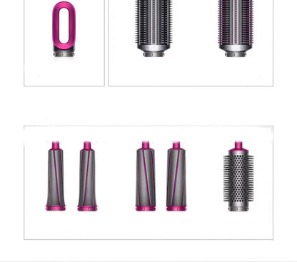 Wet and dry curling iron attachments including brushes and barrels for professional hair styler for all hair types