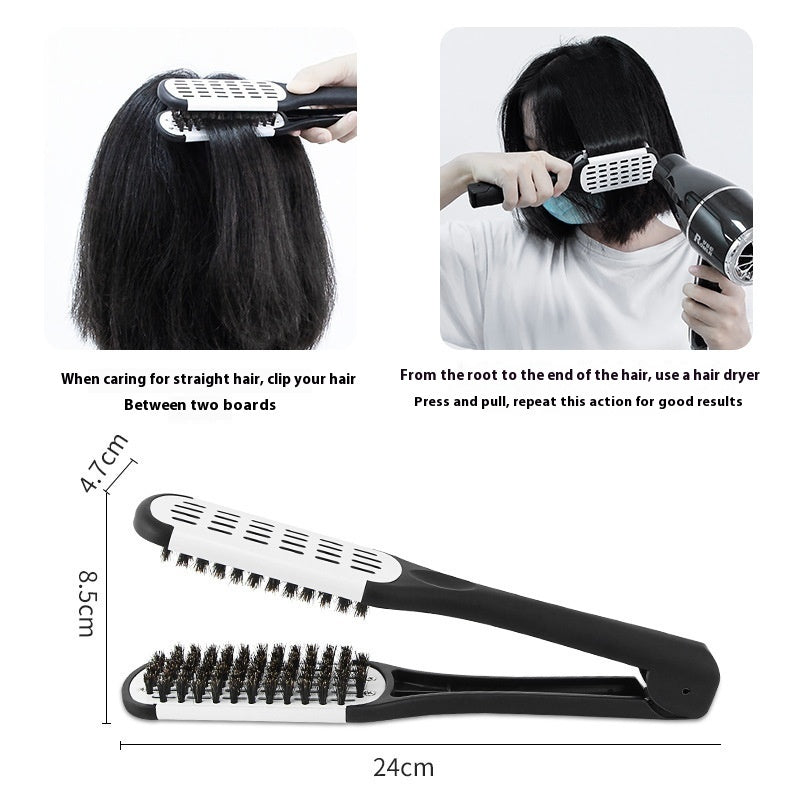 Professional hairdressing clamp comb designed for straight hair styling and drying with minimal effort