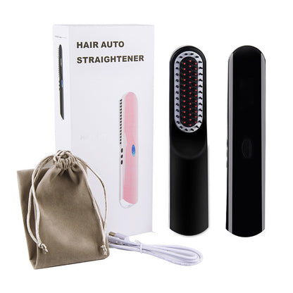 Quick beard straightener with sleek design and accessories for effortless grooming and styling