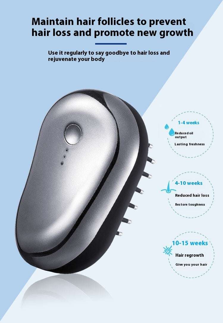 Red light scalp care device for reducing hair loss and promoting new growth with vibration technology
