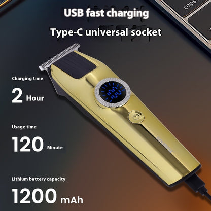 Luxury hair clippers for sculpting with USB fast charging and 120 minutes usage time
