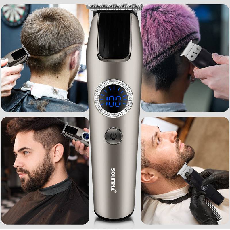 Luxury hair clippers for sculpting with digital display and ergonomic design for precision cutting