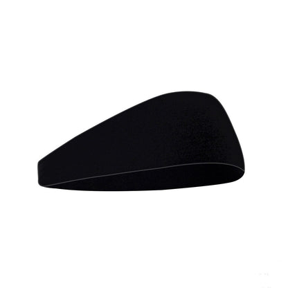 Black unisex fitness hair band for comfortable use during workouts and outdoor activities