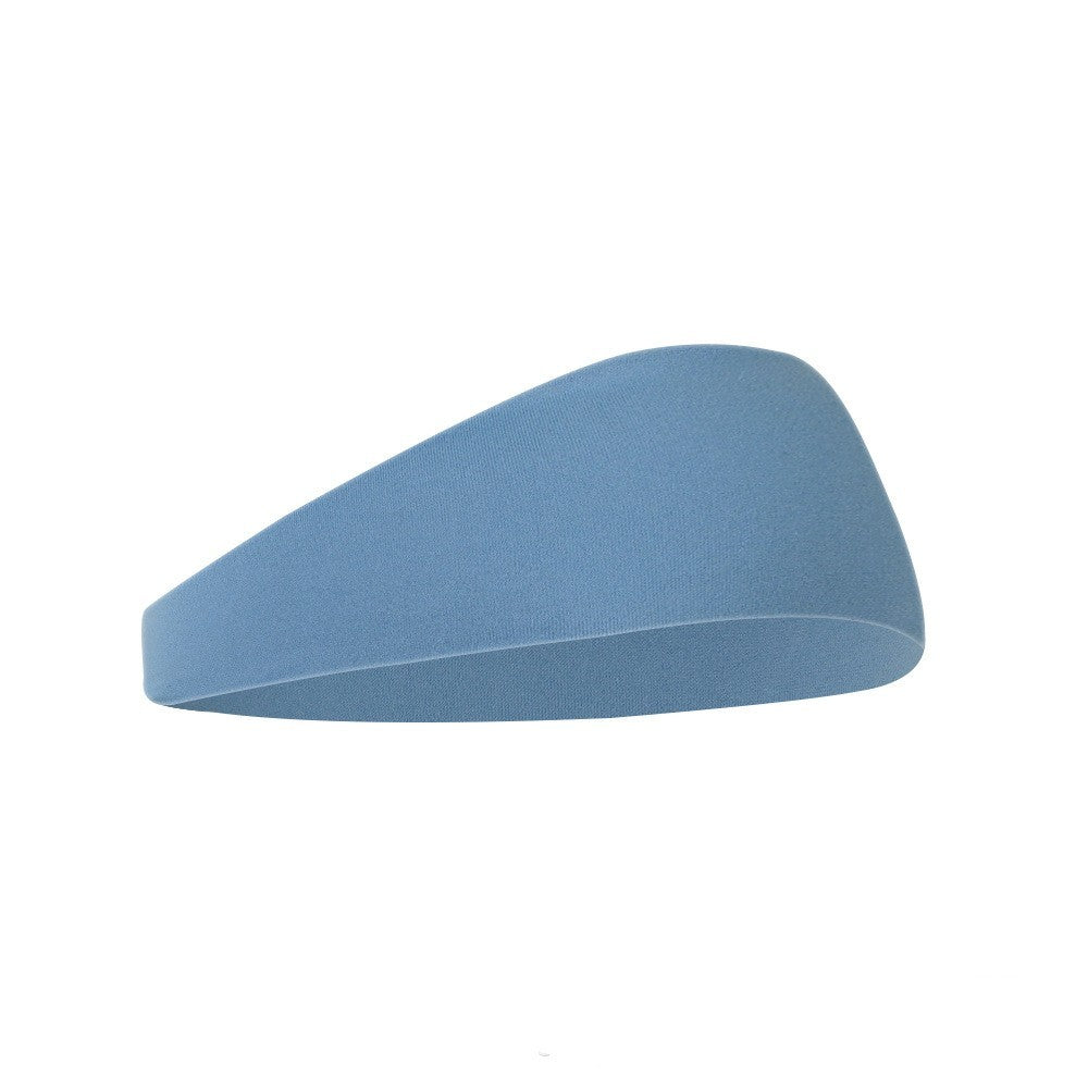 Light blue unisex fitness hair band made for comfortable wear during workouts